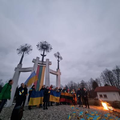 Ukrainos Palaikymo Akcija 2022 03 03 04