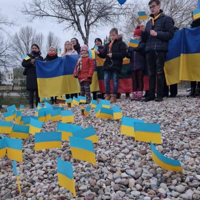 Ukrainos Palaikymo Akcija 2022 03 03 09